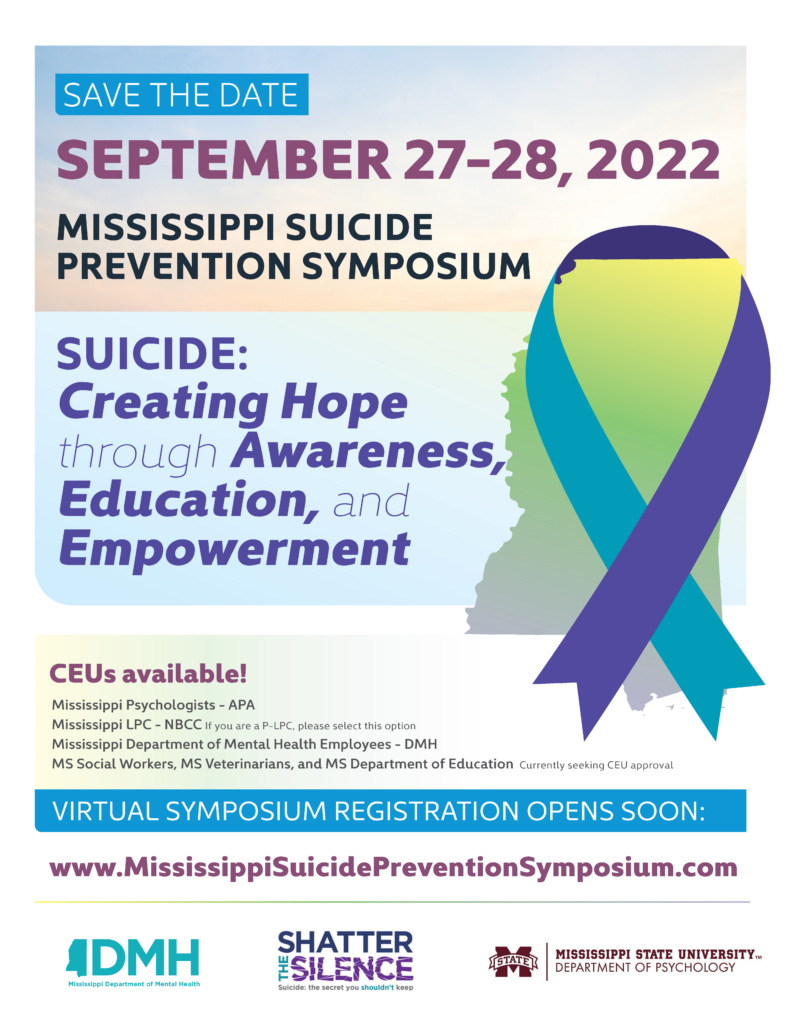 2022 Suicide Prevention Symposium Flyer